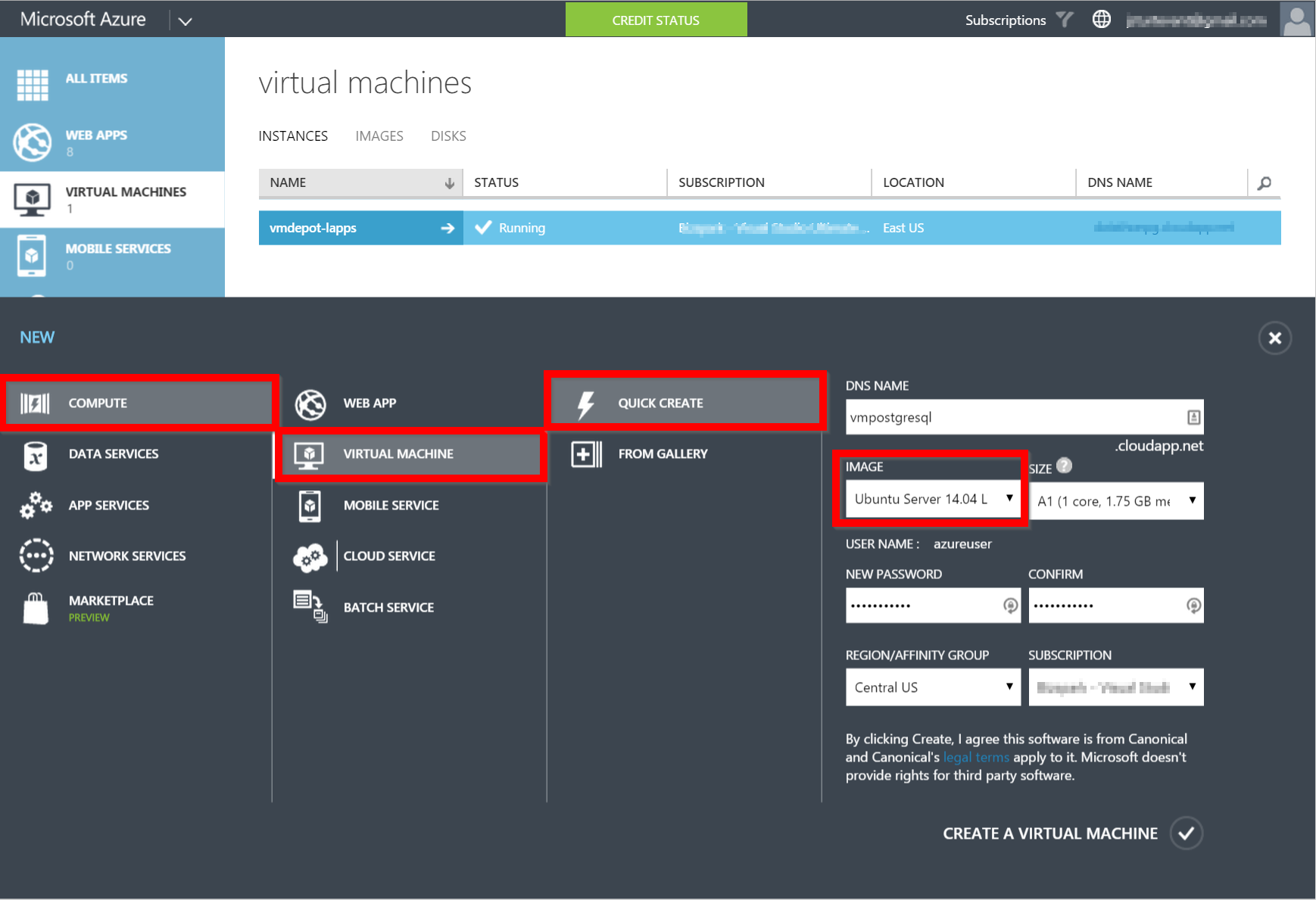 new linux vm